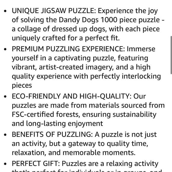 Jigsaw Puzzle Dandy Dogs 1000 Piece - Picture 10 of 10